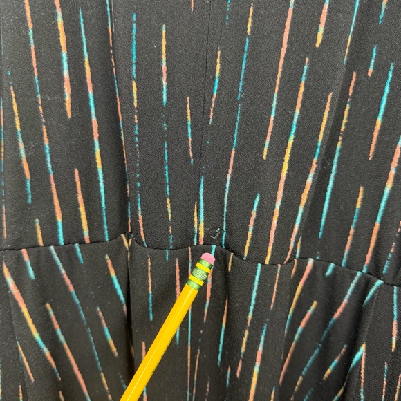 Torrid Black Midi Dress with Stripes - Picture 5 of 11